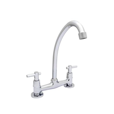 Eco Lever Cocina Mesada Cromo 10001 Aqualaf
