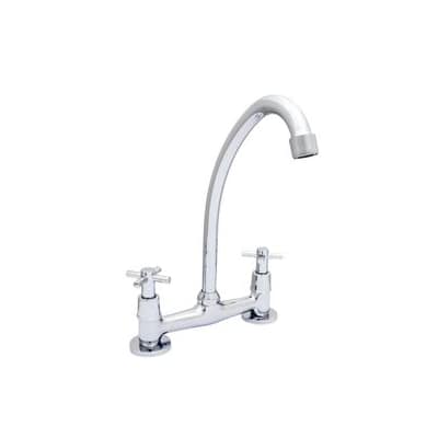 Grifería Cocina Mesada Cruz Eco Cromo Aqualaf 10002