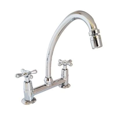 Grifería Cocina Mesada Cruz Itati Cromo Aqualaf