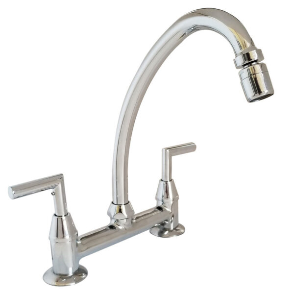 Aukan Lever Cocina Mesada Cromo Aqualaf