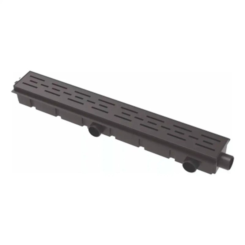 Desague Abs C/Rejilla 60 Cm Negro 12135 Ideal