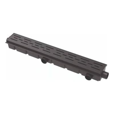 Desague Abs C/Rejilla 60 Cm Negro 12135 Ideal