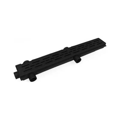 Desague Encastrable Con Reja Abs Negro 60 Cm Ideal