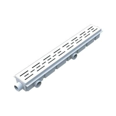 Desague Encastrable Con Reja Abs Blanca 60 Cm Ideal