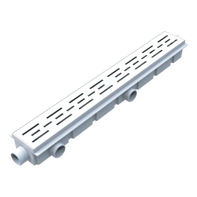 Desague Encastrable Con Reja Abs Blanca 60 Cm Ideal