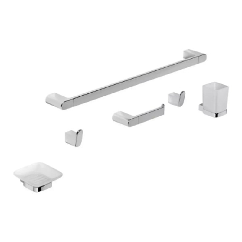 Kit Accesorios 6 Piezas Soria Cromo 016006 Peirano