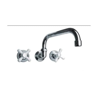 Grifería Cocina Pared Embutir Ares Cromo Peirano 944/CR