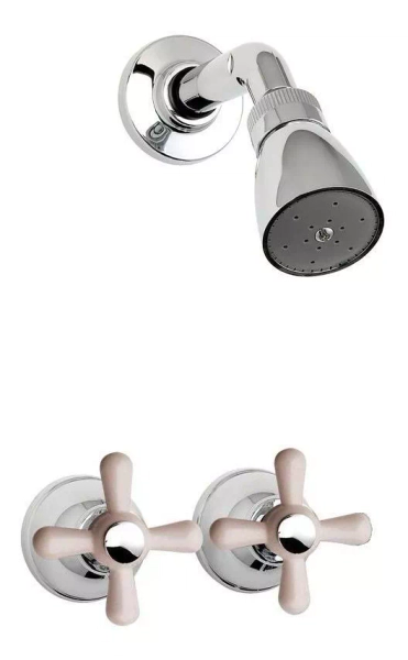 Grifería Ducha Embutir Sin Transferencia Ares Blanco Peirano 474