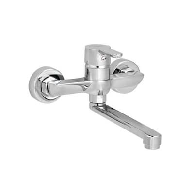Grifería Monocomando Cocina Pared Exterior Adra Cromo Peirano 54-203