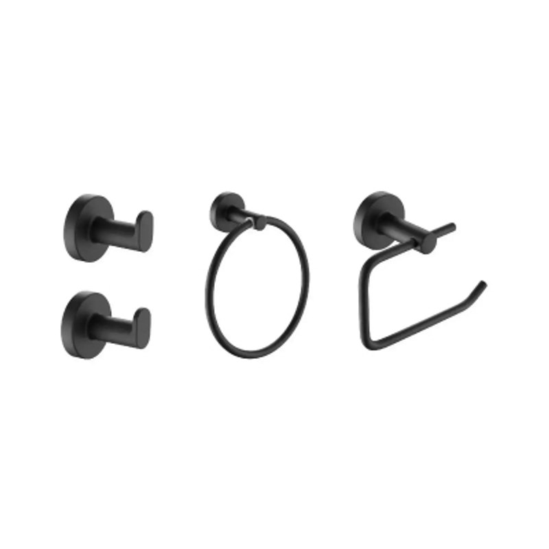 Kit Accesorios 4 Piezas Sensus Negro 73228Ne Piazza