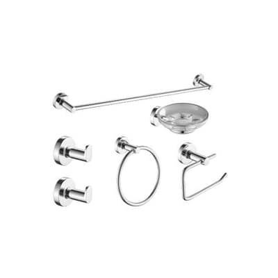 Kit Accesorios 6 Piezas Sensus Cromo 73229 Piazza