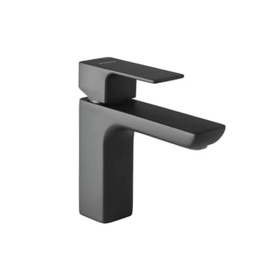 Arq Monocomando Lavatorio Bajo Negro 10400Ne Piazza