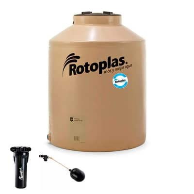 Tanque 1100L Con Flotante Beig Rotoplas