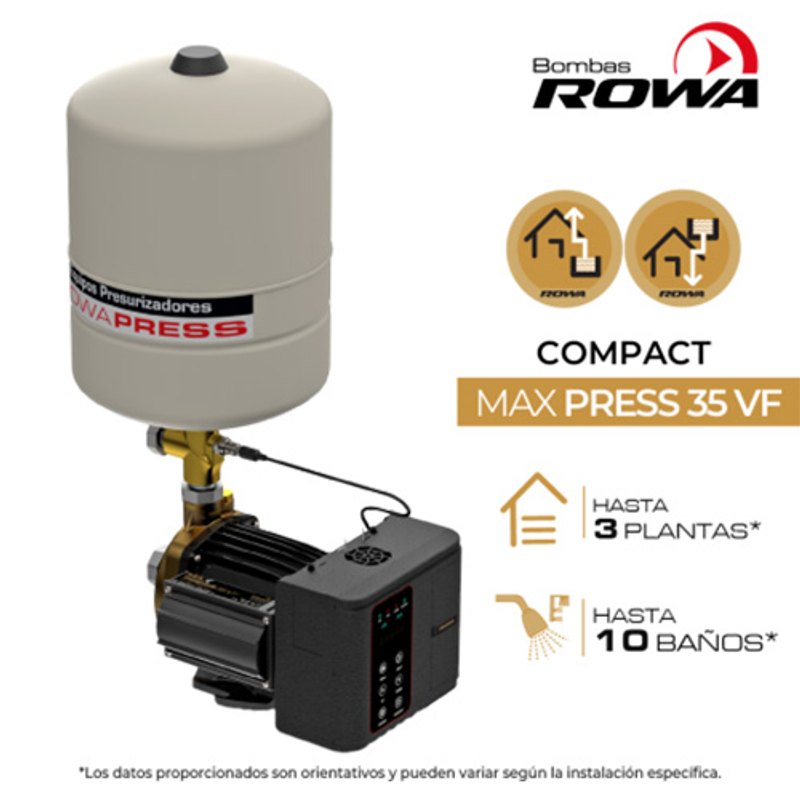 Bomba Modelo Max Pres 35 Vf Compact Rowa