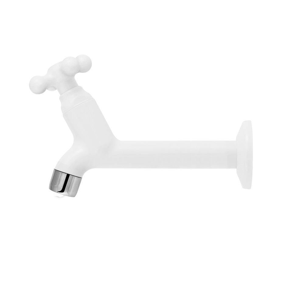 Canilla Lavadero 15 Cm Blanco. 1130952 Viqua